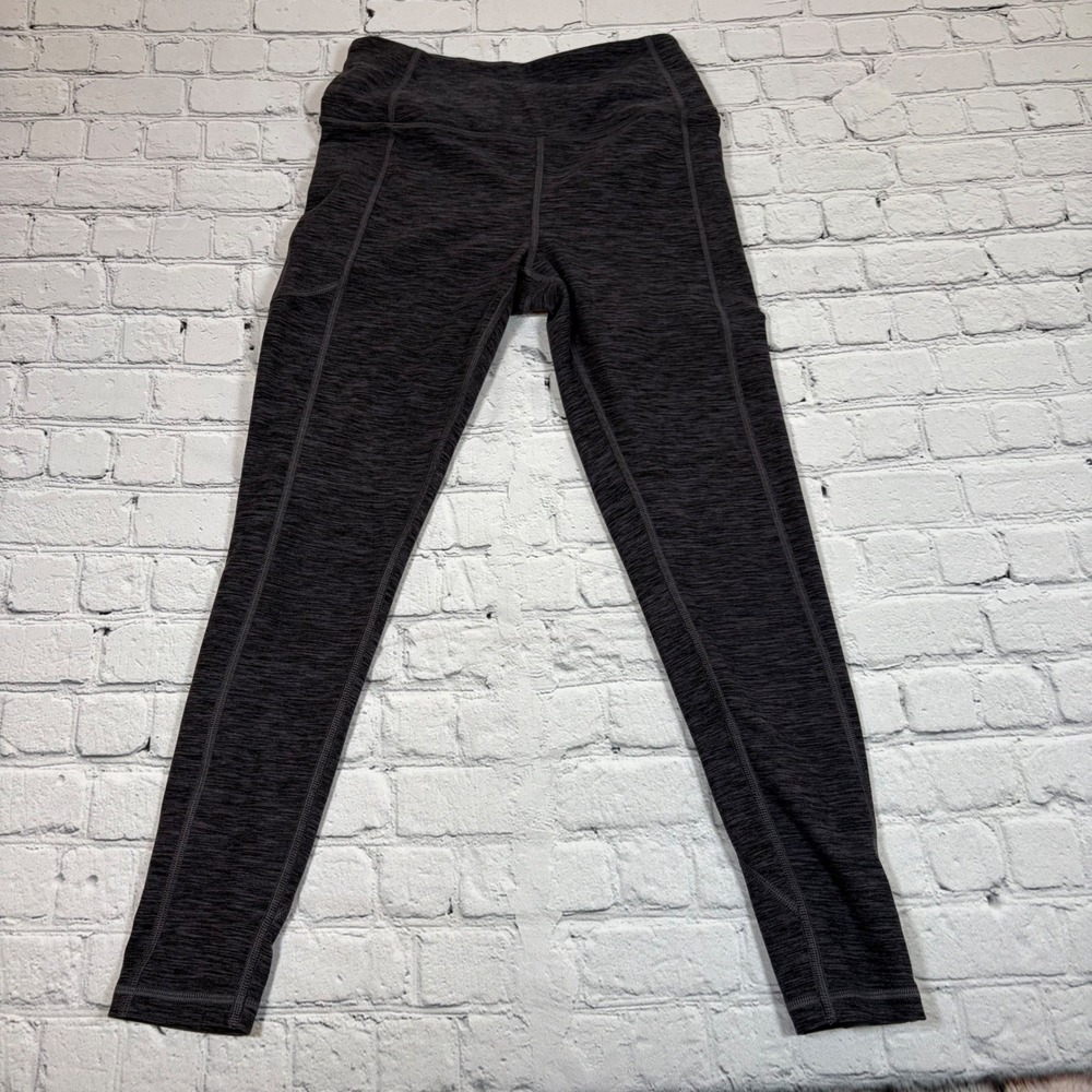 Victoria's Secret Gray Space Dye High Waisted Pocket Leggings Small 7/8 Length